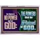 THERE IS NO POWER BUT OF GOD THE POWERS THAT BE ARE ORDAINED OF GOD  Church Acrylic Frame  GWARMOUR10686  