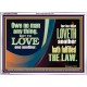 HE THAT LOVETH HATH FULFILLED THE LAW  Sanctuary Wall Acrylic Frame  GWARMOUR10688  