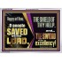 O PEOPLE SAVED BY THE LORD  Children Room Wall Acrylic Frame  GWARMOUR10699  "18X12"