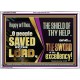 O PEOPLE SAVED BY THE LORD  Children Room Wall Acrylic Frame  GWARMOUR10699  