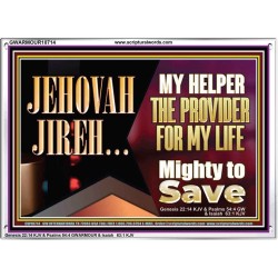 JEHOVAHJIREH THE PROVIDER FOR OUR LIVES  Righteous Living Christian Acrylic Frame  GWARMOUR10714  "18X12"