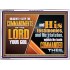 DILIGENTLY KEEP THE COMMANDMENTS OF THE LORD OUR GOD  Ultimate Inspirational Wall Art Acrylic Frame  GWARMOUR10719  "18X12"