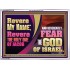 REVERE MY NAME AND REVERENTLY FEAR THE GOD OF ISRAEL  Scriptures Décor Wall Art  GWARMOUR10734  "18X12"
