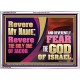 REVERE MY NAME AND REVERENTLY FEAR THE GOD OF ISRAEL  Scriptures Décor Wall Art  GWARMOUR10734  