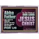 ABBA FATHER SHALT THRESH THE MOUNTAINS AND BEAT THEM SMALL  Christian Acrylic Frame Wall Art  GWARMOUR10739  