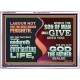 LABOUR NOT FOR THE MEAT WHICH PERISHETH  Bible Verse Acrylic Frame  GWARMOUR10741  