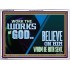 WORK THE WORKS OF GOD BELIEVE ON HIM WHOM HE HATH SENT  Scriptural Verse Acrylic Frame   GWARMOUR10742  "18X12"