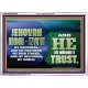 JEHOVAI ADONAI - TZVA'OT OUR GOODNESS FORTRESS HIGH TOWER DELIVERER AND SHIELD  Christian Quote Acrylic Frame  GWARMOUR10754  