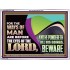 THE WAYS OF MAN ARE BEFORE THE EYES OF THE LORD  Contemporary Christian Wall Art Acrylic Frame  GWARMOUR10765  "18X12"