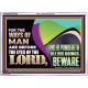 THE WAYS OF MAN ARE BEFORE THE EYES OF THE LORD  Contemporary Christian Wall Art Acrylic Frame  GWARMOUR10765  