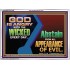 GOD IS ANGRY WITH THE WICKED EVERY DAY  Biblical Paintings Acrylic Frame  GWARMOUR10790  "18X12"