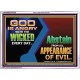 GOD IS ANGRY WITH THE WICKED EVERY DAY  Biblical Paintings Acrylic Frame  GWARMOUR10790  