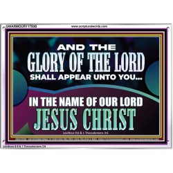 AND THE GLORY OF THE LORD SHALL APPEAR UNTO YOU  Children Room Wall Acrylic Frame  GWARMOUR11750B  