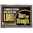 GIVE UNTO THE LORD GLORY AND STRENGTH  Sanctuary Wall Picture Acrylic Frame  GWARMOUR11751  "18X12"