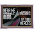 HEAR ME SPEEDILY O LORD ACCORDING TO THY LOVINGKINDNESS  Ultimate Inspirational Wall Art Acrylic Frame  GWARMOUR11922  "18X12"