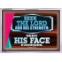 SEEK THE LORD HIS STRENGTH AND SEEK HIS FACE CONTINUALLY  Ultimate Inspirational Wall Art Acrylic Frame  GWARMOUR12017  "18X12"