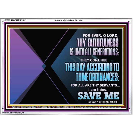 THIS DAY ACCORDING TO THY ORDINANCE O LORD SAVE ME  Children Room Wall Acrylic Frame  GWARMOUR12042  