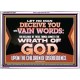 LET NO MAN DECEIVE YOU WITH VAIN WORDS  Scripture Art Work Acrylic Frame  GWARMOUR12057  