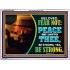 BELOVED BE STRONG YEA BE STRONG  Biblical Art Acrylic Frame  GWARMOUR12062  "18X12"