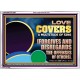 FORGIVES AND DISREGARDS THE OFFENSES OF OTHERS  Religious Wall Art Acrylic Frame  GWARMOUR12067  