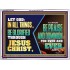 LET GOD IN ALL THINGS BE GLORIFIED THROUGH JESUS CHRIST  Christian Wall Décor  GWARMOUR12070  "18X12"