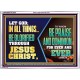 LET GOD IN ALL THINGS BE GLORIFIED THROUGH JESUS CHRIST  Christian Wall Décor  GWARMOUR12070  