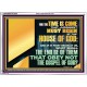 FOR THE TIME IS COME THAT JUDGEMENT MUST BEGIN AT THE HOUSE OF THE LORD  Modern Christian Wall Décor Acrylic Frame  GWARMOUR12075  