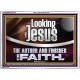 LOOKING UNTO JESUS THE AUTHOR AND FINISHER OF OUR FAITH  Modern Wall Art  GWARMOUR12114  