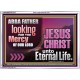 THE MERCY OF OUR LORD JESUS CHRIST UNTO ETERNAL LIFE  Christian Quotes Acrylic Frame  GWARMOUR12117  