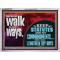 KEEP MY STATUTES AND MY COMMANDMENTS  Custom Wall Scripture Art  GWARMOUR12125  "18X12"