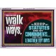 KEEP MY STATUTES AND MY COMMANDMENTS  Custom Wall Scripture Art  GWARMOUR12125  