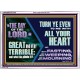 THE DAY OF THE LORD IS GREAT AND VERY TERRIBLE REPENT IMMEDIATELY  Custom Inspiration Scriptural Art Acrylic Frame  GWARMOUR12145  