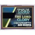 PRAISE THE LORD FROM THE EARTH  Unique Bible Verse Acrylic Frame  GWARMOUR12149  "18X12"