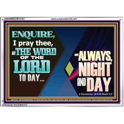 THE WORD OF THE LORD TO DAY  New Wall Décor  GWARMOUR12151  "18X12"