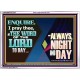 THE WORD OF THE LORD TO DAY  New Wall Décor  GWARMOUR12151  