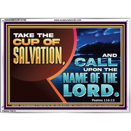 TAKE THE CUP OF SALVATION  Art & Décor Acrylic Frame  GWARMOUR12152  