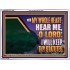 HEAR ME O LORD I WILL KEEP THY STATUTES  Bible Verse Acrylic Frame Art  GWARMOUR12162  "18X12"