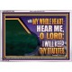HEAR ME O LORD I WILL KEEP THY STATUTES  Bible Verse Acrylic Frame Art  GWARMOUR12162  