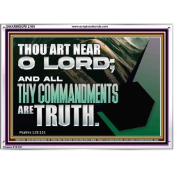 ALL THY COMMANDMENTS ARE TRUTH O LORD  Inspirational Bible Verse Acrylic Frame  GWARMOUR12164  