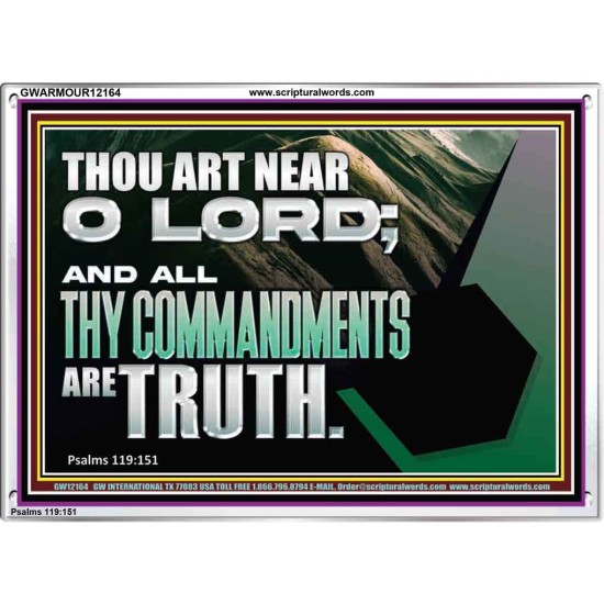ALL THY COMMANDMENTS ARE TRUTH O LORD  Inspirational Bible Verse Acrylic Frame  GWARMOUR12164  
