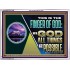 THIS IS THE FINGER OF GOD WITH GOD ALL THINGS ARE POSSIBLE  Bible Verse Wall Art  GWARMOUR12168  "18X12"