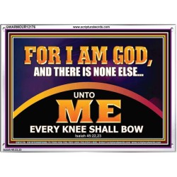 UNTO ME EVERY KNEE SHALL BOW  Scripture Wall Art  GWARMOUR12176  "18X12"