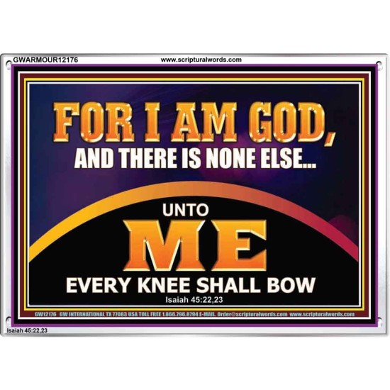 UNTO ME EVERY KNEE SHALL BOW  Scripture Wall Art  GWARMOUR12176  