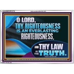 O LORD THY LAW IS THE TRUTH  Ultimate Inspirational Wall Art Picture  GWARMOUR12179  "18X12"