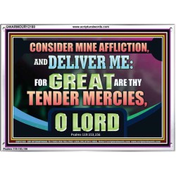 GREAT ARE THY TENDER MERCIES O LORD  Unique Scriptural Picture  GWARMOUR12180  "18X12"