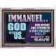 IMMANUEL GOD WITH US OUR REFUGE AND STRENGTH MIGHTY TO SAVE  Ultimate Inspirational Wall Art Acrylic Frame  GWARMOUR12247  