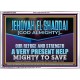 JEHOVAH EL SHADDAI MIGHTY TO SAVE  Unique Scriptural Acrylic Frame  GWARMOUR12248  