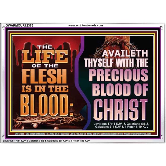 AVAILETH THYSELF WITH THE PRECIOUS BLOOD OF CHRIST  Children Room  GWARMOUR12375  