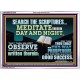 SEARCH THE SCRIPTURES MEDITATE THEREIN DAY AND NIGHT  Unique Power Bible Acrylic Frame  GWARMOUR12379  