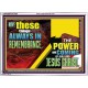 THE POWER AND COMING OF OUR LORD JESUS CHRIST  Righteous Living Christian Acrylic Frame  GWARMOUR12430  